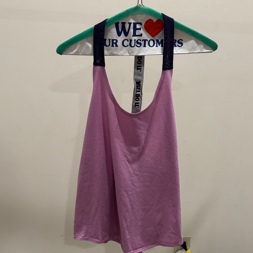 Nike Pink and Purple Women's Tank Top
